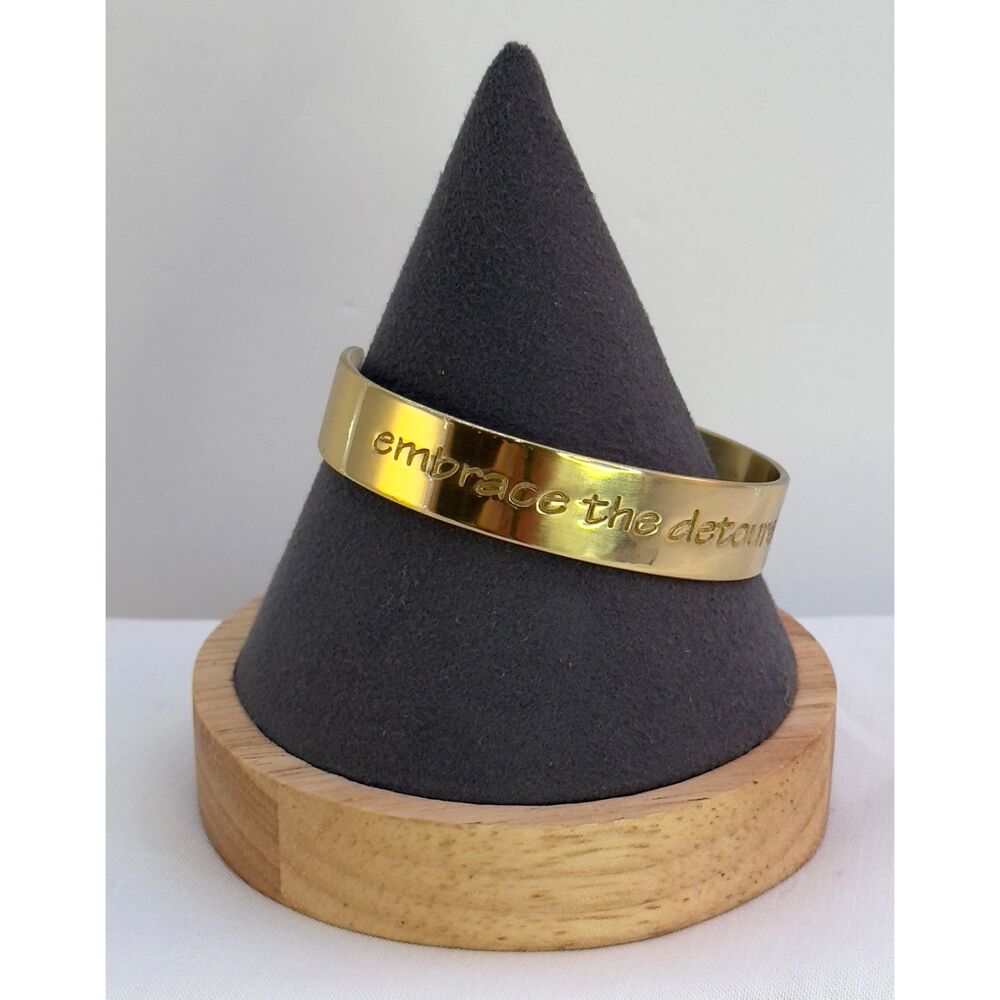 Rustic Cuff "Embrace the Detours in Life"